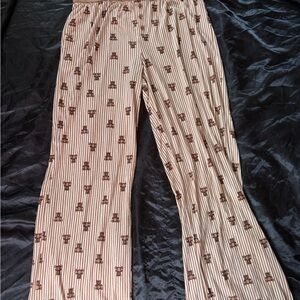 Striped Brown Patterned Pants